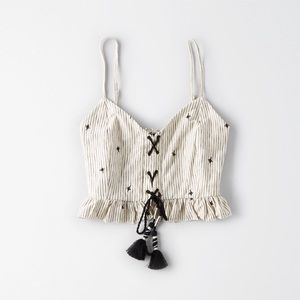 AE Embroidered Crop Top